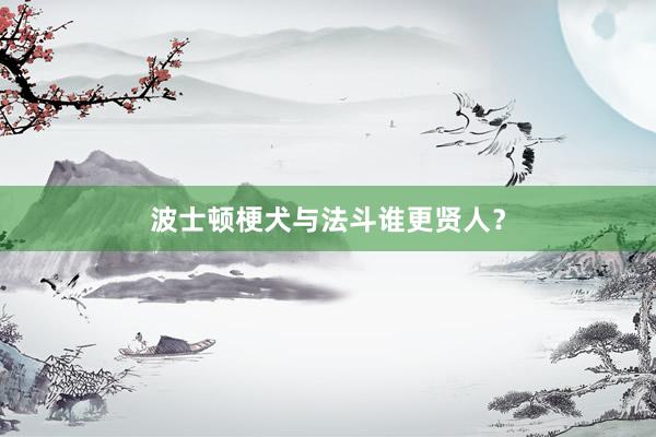 波士顿梗犬与法斗谁更贤人？